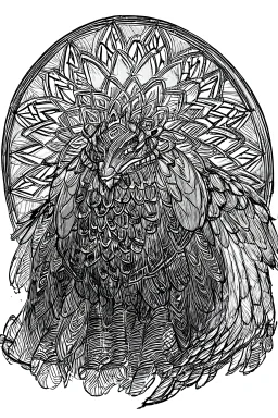 outline art for Dreamy fantastical griffin adult coloring pages with mythical griffin , white background, Sketch style, full body, only use outline, Mandala style, clean line art, white background, no shadows and clear and well outlined with no color