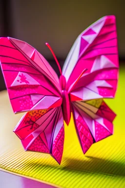 origami picture of a butterfly