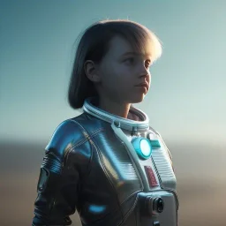 A girl with a dream of going to space one day and a bright future at head of her, sci-fi, octane render, unreal engine 5, 8k resulation