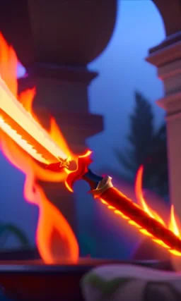 fire sword