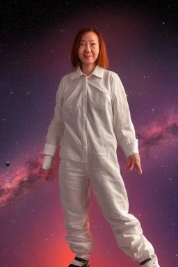 Portrait lady, full body shot, full-color long shot FantasyAstronomy