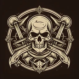 Emblem: Design a logo or emblem for The Pirate Federation. This could include symbols like crossed swords, anchors, and a stylized skull.