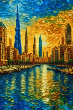 dubai van gogh style