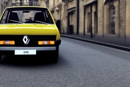 a renault 12 car version , 4k ,ultra realistic,concept 4k ,on street, parked