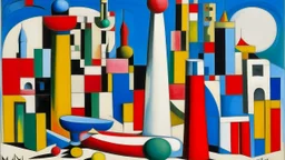 A white kinetic town with instruments painted by Alexej von Jawlensky