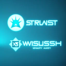 very futuristic wstudiof logo with high definition with a very pleasant and creative harmony