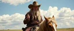 Elon Gandalf as a cowboy