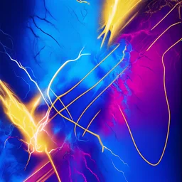 blue , golden and pink electric background