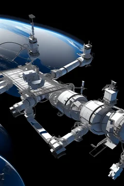 Draw the cover of the journal with the flexible robotic arms of the space station as the research object.