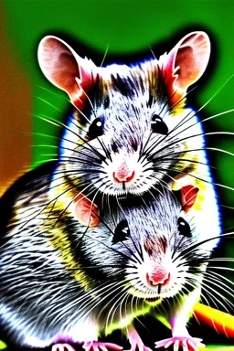 Color portrait of a rat that resembles Anthony Fauci