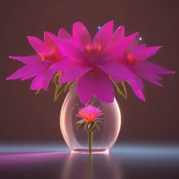 Exotic surreal living glass prism flowers by Chris Wood, sunbeams, intricate details, hyper realistic, 8K resolution, featured on behance