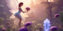 crystal subtle flower in a galactic ambiance beautiful fairy, transparent, delicate colors, in the foreground, full of details, smooth，soft light atmosphere, light effect，vaporwave colorful, concept art, smooth, extremely sharp detail, finely tuned detail, ultra high definition, 8 k, unreal engine 5, ultra sharp focus