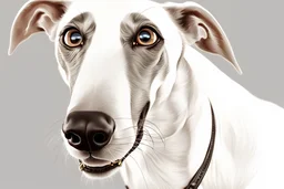 Clean white background,photo-realistic,greyhound dog,8k,intricate details, ultra hd,realistic, highly detailed , 8k