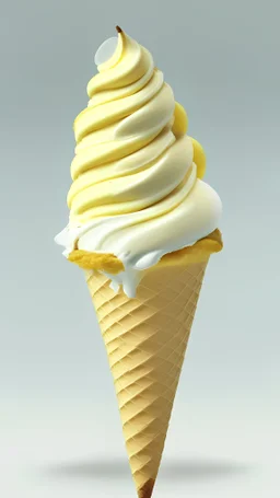 Banana Ice cream cone