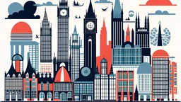 A vector graphic of london
