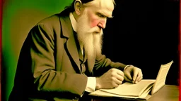 تشارلز داروين يكتب ملاحظات