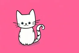 cute cat illustration isolated