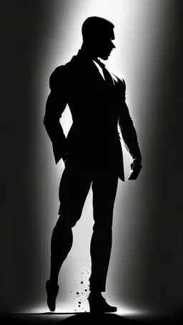 A determined individual with a sharp silhouette, showcasing discipline and focus in their posture and demeanor