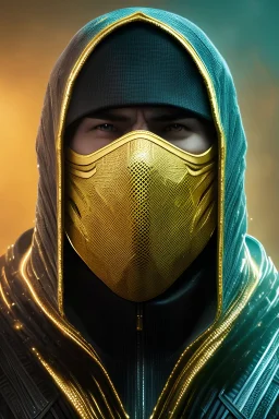 reptile, mask cover whole face and hood , mortal kombat 11, highly detailed, hyper-detailed, beautifully color-coded, insane details, intricate details, beautifully color graded, Cinematic, Color Grading, Editorial Photography, Depth of Field, DOF, Tilt Blur, White Balance, 32k, Super-Resolution, Megapixel, ProPhoto RGB, VR, Half rear Lighting, Backlight, non photorealistic rendering