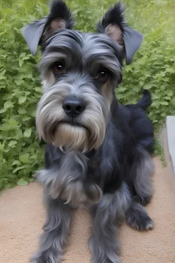 schnauzer standard black mail 10 years old