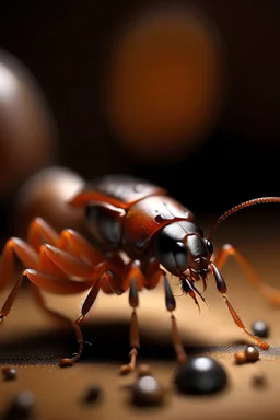 صرصور شرير يقتل نملة في مكان مرعب