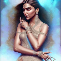 Diamond goddess, beautiful deepika padukone portrait,