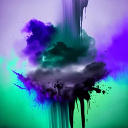 a texture of a grey sky violently exploding and vomiting dirty grey hues of blue, purple, and green that partially muddy the sky and make it ugly, surreal, dreamlike