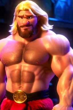 Ignore NSFW, teenager young rugged attractive slightly muscular fantasticly handsome blonde man, red briefs with yellow belt, hairy chest, (((visibly pisssing))) briefs, large erect visible boner peniss, photorealistic, artist Jay Anacleto, soft lighting, scruffy beard