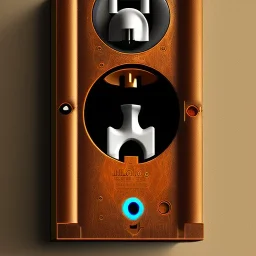 electric power socket as a monster