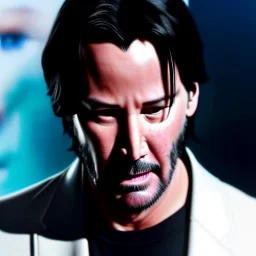 [[extrem stunning photorealistic keanu Reeves as neo]] :: [[photorealistic eyes, short hair, head and shoulders portrait, 8k resolution photorealistic portrait by Greg Rutkowski, Artgerm, WLOP, Alphonse Mucha, dynamic lighting, hyperdetailed, intricately detailed, triadic colors]]