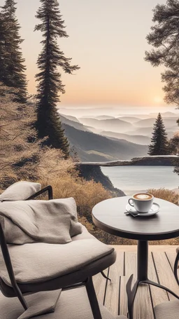 Design for lovers of books, coffee, and a stunning landscape