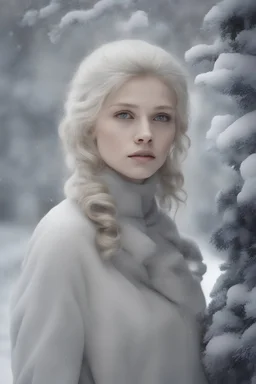 old park Profile picture Women Alexandra "Sasha" Aleksejevna Luss fantasy bombshells oil paiting Gustav Klimt style Once upon a frosty time Once upon a night time Stocholm city farther from the city center was an old park where the trees had bent under the heavy snow, forming beautiful white arches