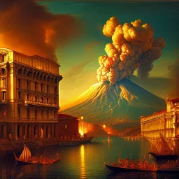  Naples gulf style SCHOOL OF NAPLES SECOND HALF OF THE XIX CENTURY, VESUVIO, ERUPTION