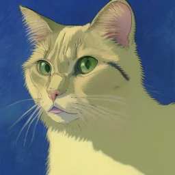 Portrait of a cat by Van Gogh