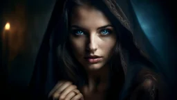 mysterious beautiful woman