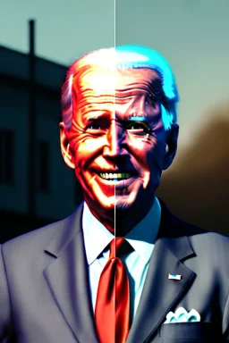 realistic image, joe biden zombie, severed arm, night, walking twisted, waist up view, 80s, dark ambient, highly detailed, sky background, concept art, unreal engine 5, god rays, ray tracing, RTX, lumen lighting, ultra detail, volumetric lighting, 3d, finely drawn, high definition, high resolution.