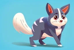 cute cartoon animal character with racing clothes and helmet