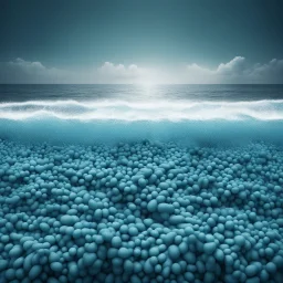 ocean made of zeroes and ones
