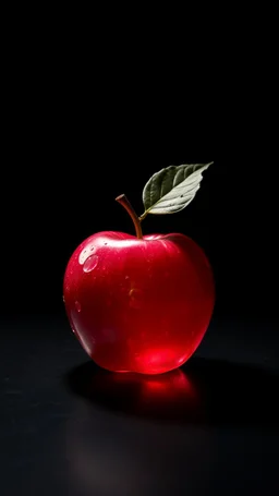 Chrystal Apple in w dark room