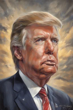 Presidential portrait - Donald Trump - by Boris Vallejo