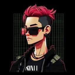2-d pixel crypto punk named kenn