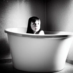 Girl in bathtub