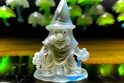 translucent klabautermann with gnomish features, looks like a ghost.