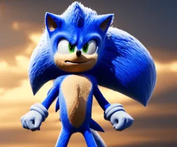 sonic the hedgehog in lightning storm