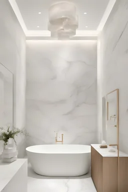 Bath decorate with marble
