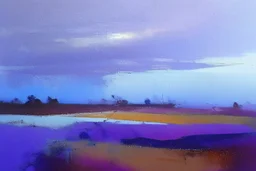 Leicestershire landscape, style of Peter wileman