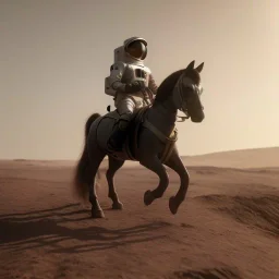 Riding horse astronaut mars unreal engine 5, octan render