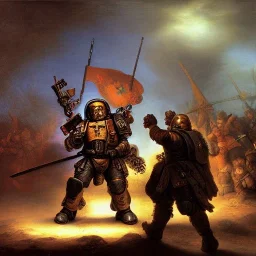 Rembrandt space marine battle