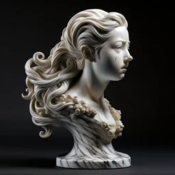 female marble sculpted hair Alex Malif