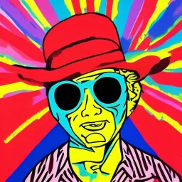 Pop art space cowboy